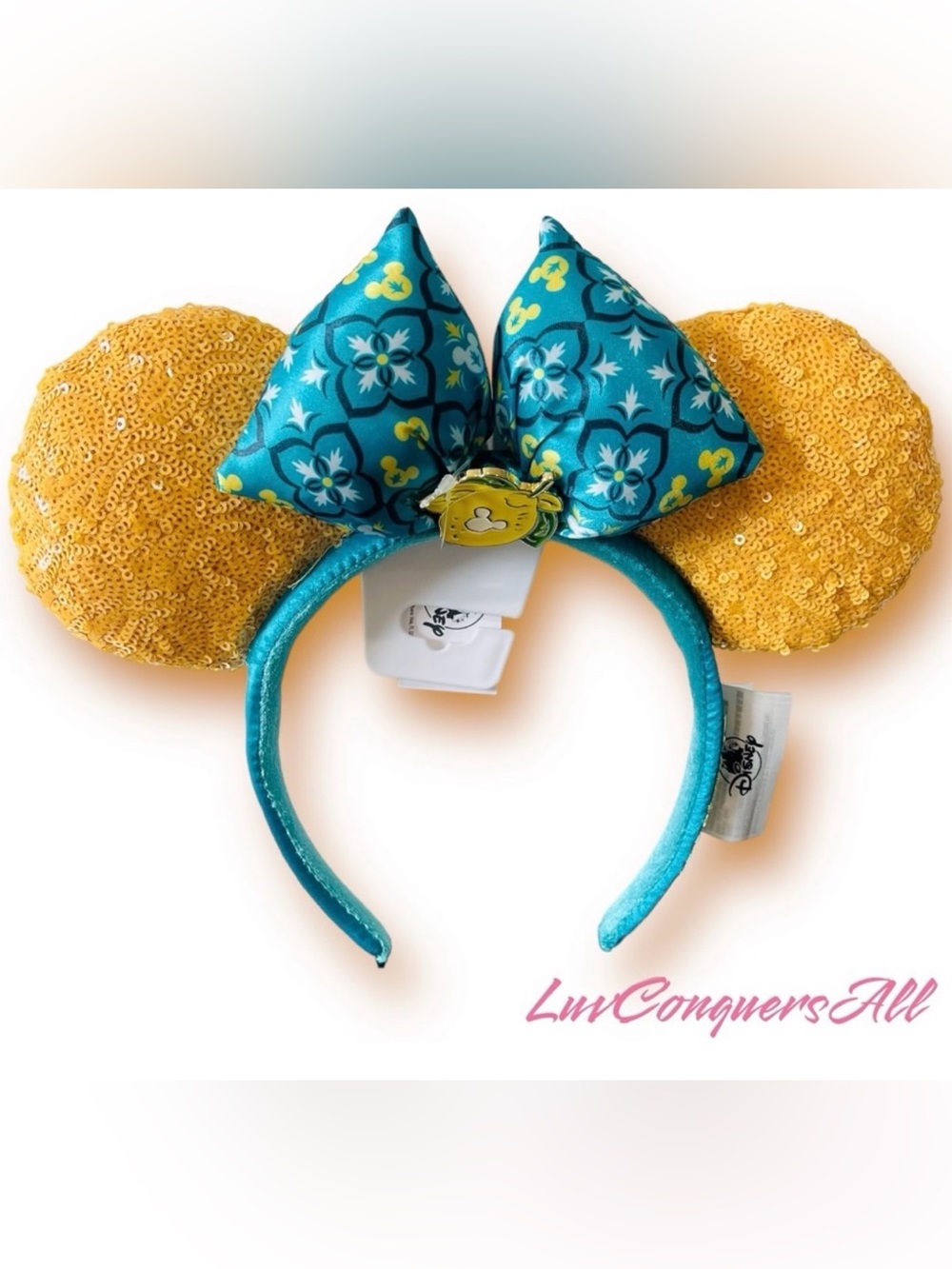 Disney Parks Epcot Italy Limoncello Minnie Mouse Ears Headband Limoncino